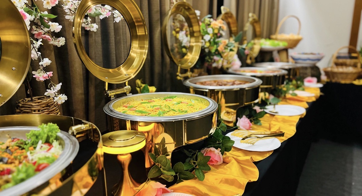 Sri Lankan Fusion buffet spread